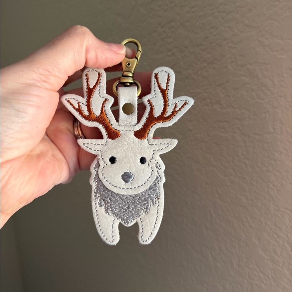Portland Leather goods stag keychain